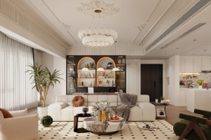 珠海华发横琴湾142㎡法式奶油风